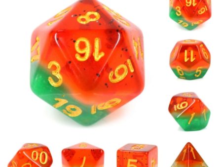 Watermelon RPG Dice Set Supply