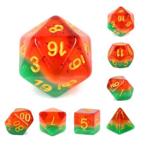 Watermelon RPG Dice Set Supply