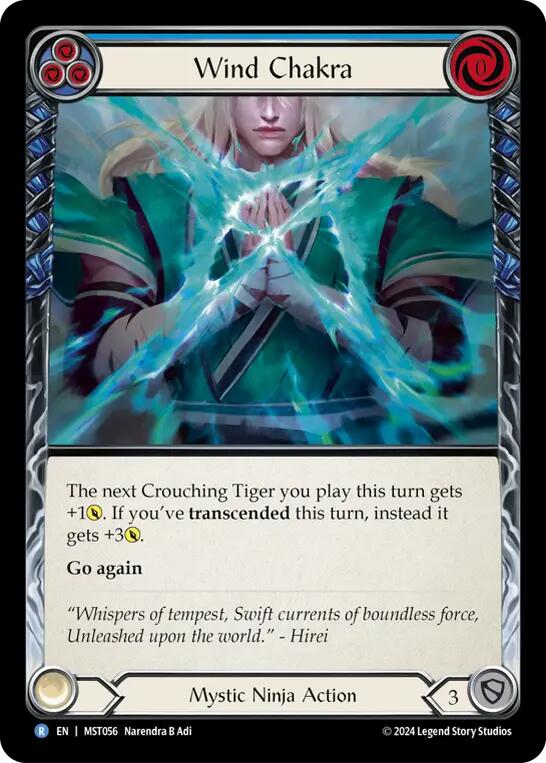 Wind Chakra (Blue) [MST056] (Part the Mistveil)  Rainbow Foil Supply