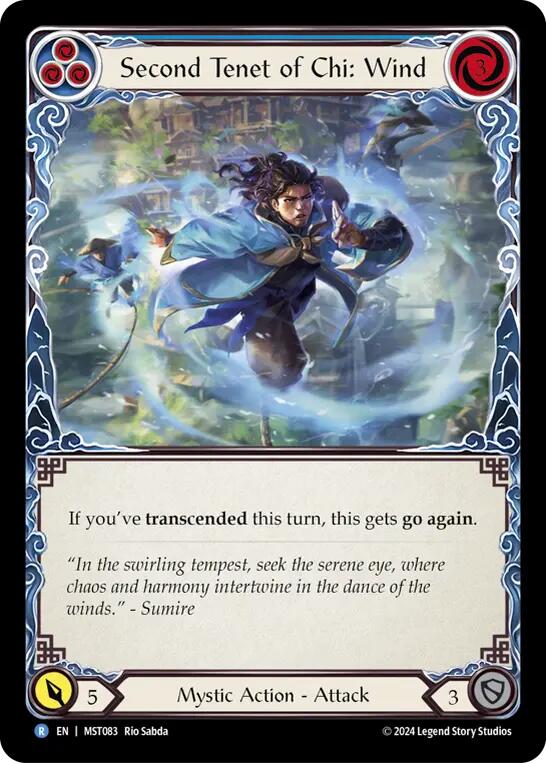 Second Tenet of Chi: Wind [MST083] (Part the Mistveil)  Rainbow Foil Supply