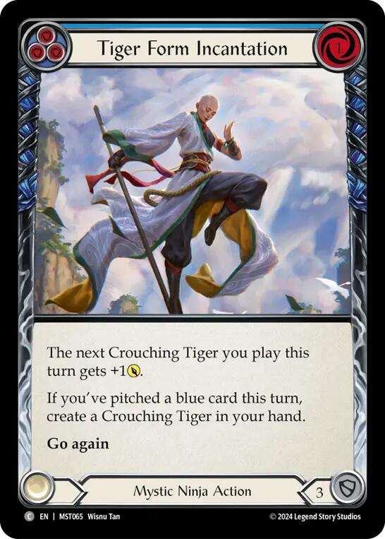 Tiger Form Incantation (Blue) [MST065] (Part the Mistveil) Discount