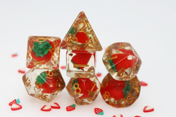 Wild Strawberries RPG Dice Set For Sale