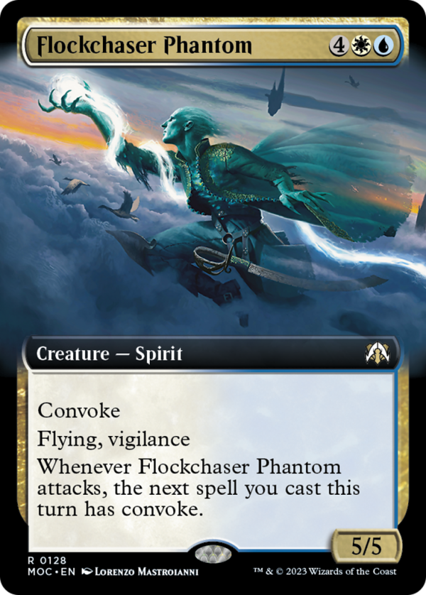 Flockchaser Phantom (Extended Art) [March of the Machine Commander] on Sale