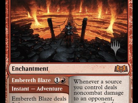 Virtue of Courage   Embereth Blaze (Promo Pack) [Wilds of Eldraine Promos] Online now