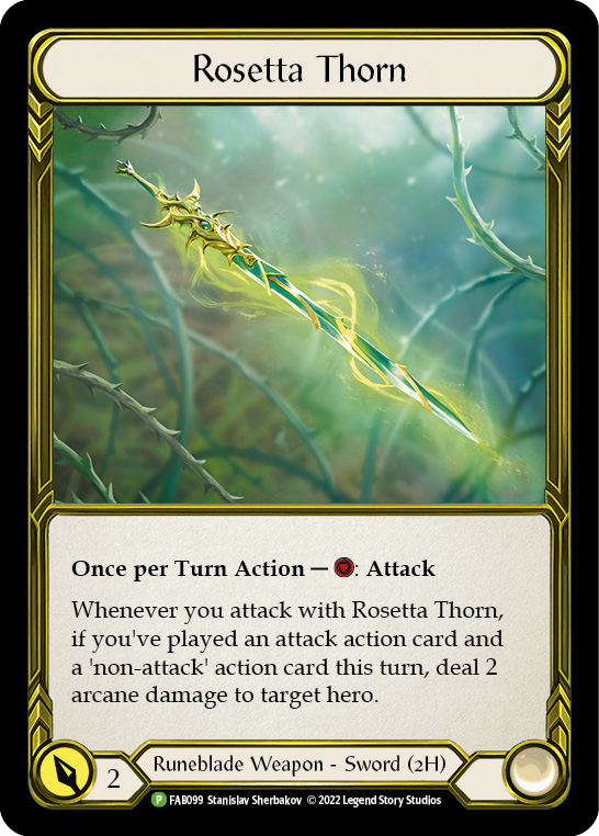 Rosetta Thorn (Golden) [FAB099] (Promo)  Cold Foil For Sale