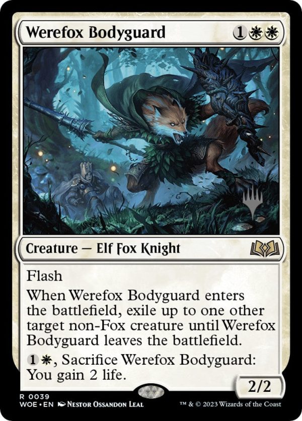 Werefox Bodyguard (Promo Pack) [Wilds of Eldraine Promos] Online Hot Sale