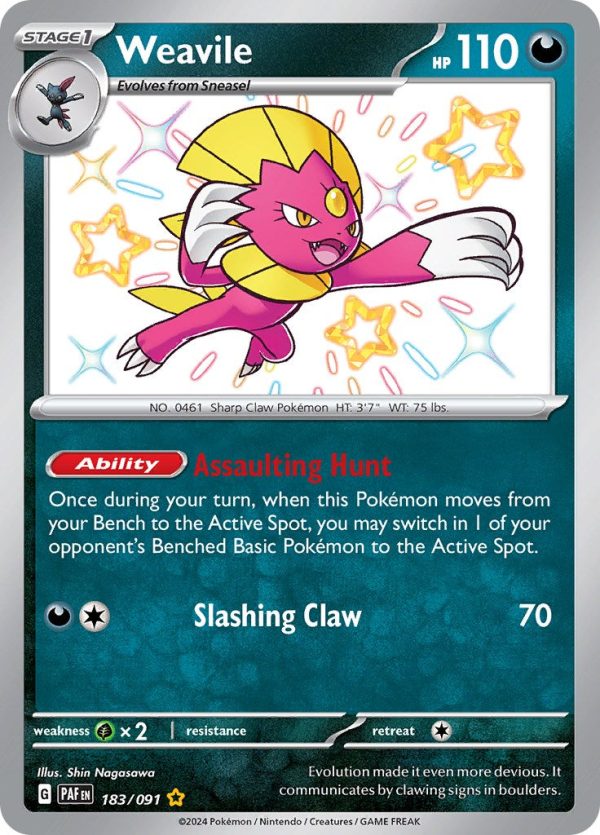 Weavile (183 091) [Scarlet & Violet: Paldean Fates] For Discount