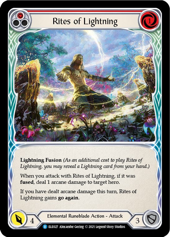 Rites of Lightning (Red) [BRI027] (Tales of Aria Briar Blitz Deck)  1st Edition Normal Online Hot Sale