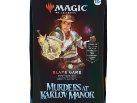 MTG: Murders at Karlov Manor Commander Pre-constructed Deck: Blame Game Supply