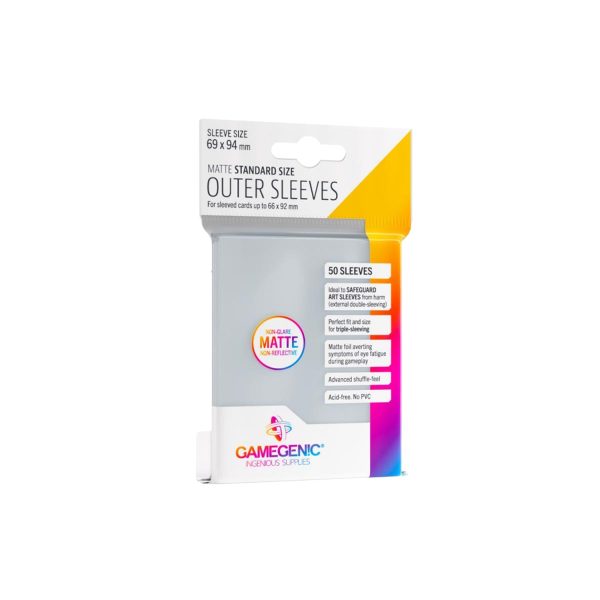 GAMEGENIC: Outer Sleeves Matte Standard Size Sale