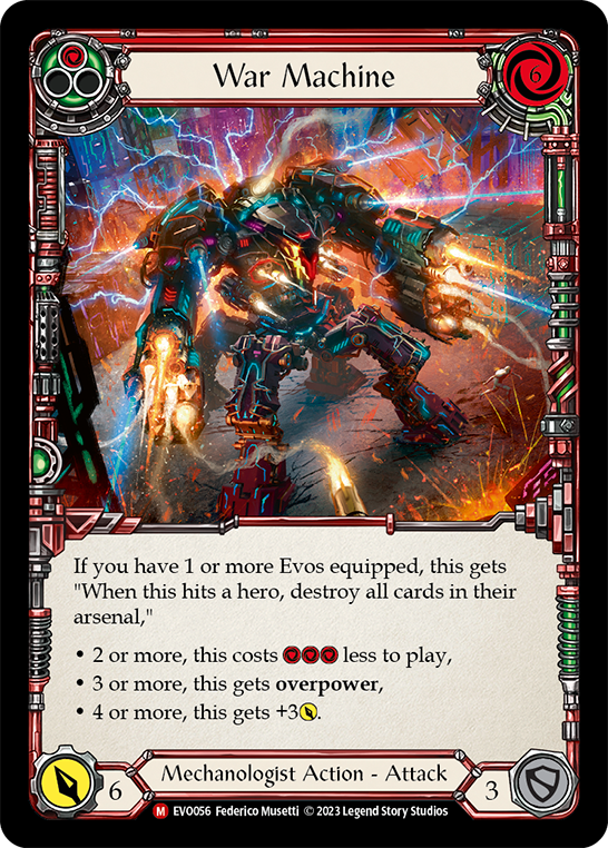 War Machine [EVO056] (Bright Lights)  Rainbow Foil Supply