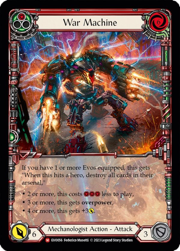 War Machine (Extended Art) [EVO056] (Bright Lights)  Rainbow Foil Sale